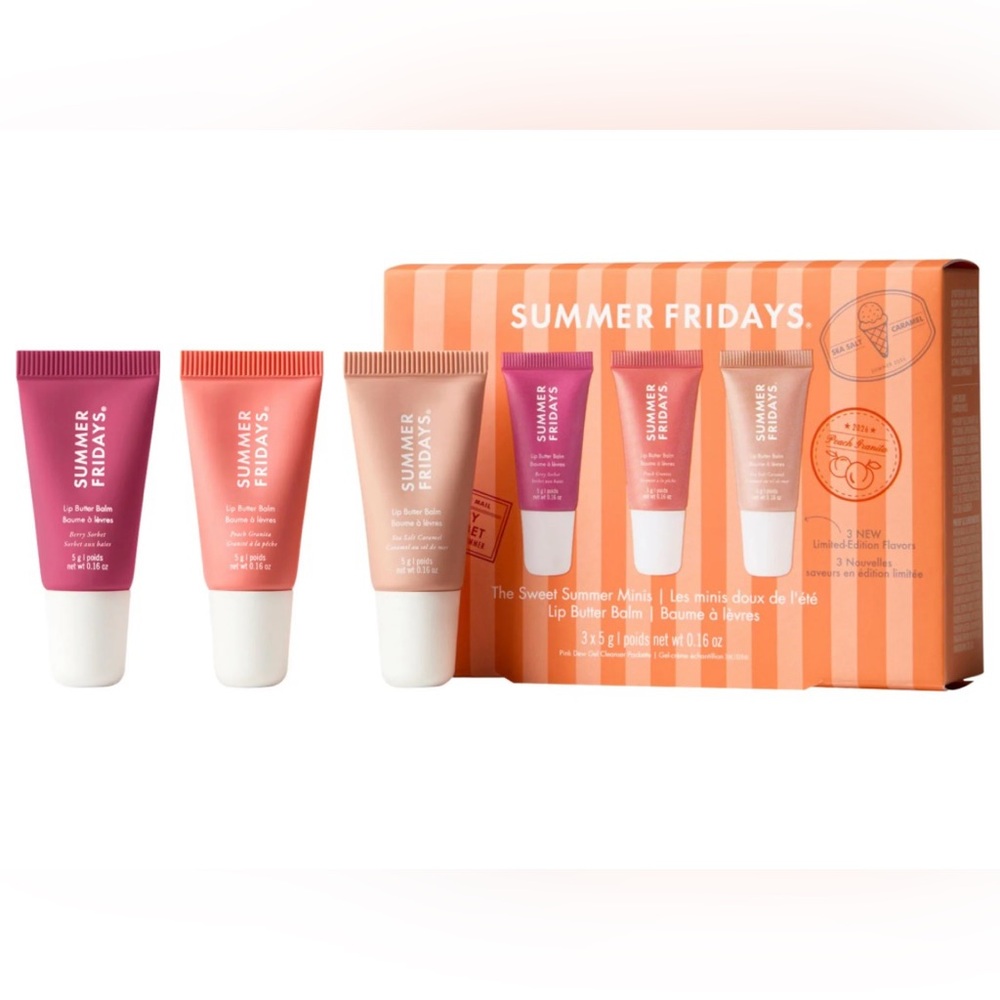 Summer Fridays Sweet Summer Lip Butter Balm Trio (limited edition)